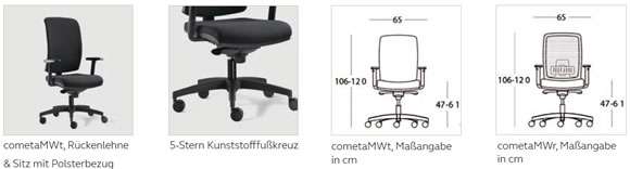Bisley Seating Cometa Bürostuhl mit Polster- oder Netzrücken